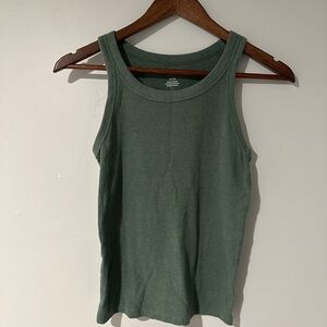 American Eagle Outfitters Forest Green Tank Top